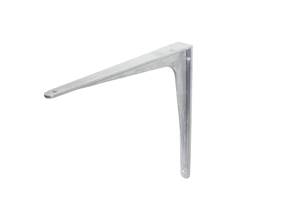 Shelf bracket, made of T profile, Material: cast aluminium, Height: 300 mm, Depth: 350 mm, Max. load capacity: 100 kg