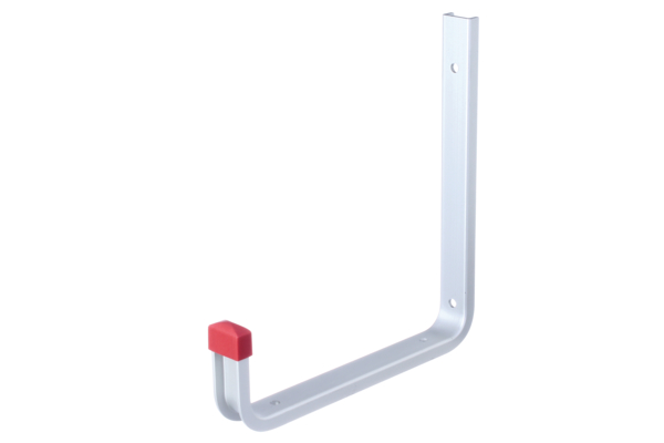Wall hook, angled, Material: Aluminium, Depth: 190 mm, Height: 200 mm, Max. load capacity: 15 kg, U profile width: 21.5 mm, U profile height: 9 mm