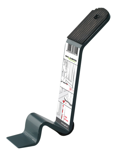 Accesorio para levantar todo tipo de puertas, Material: Acero crudo, Superficie: fosfatado en zinc, recubrimiento plástico antracita, Amplio: 30 mm, Espesura del material: 5,00 mm
