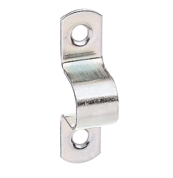 Guida asta, con fori per viti incassate, Materiale: acciaio grezzo, superficie: galvanizzata, passivata a strato spesso, con fori per viti incassate, Contenuto per U.I.: 4 Pz., Lunghezza netta: 13 mm, altezza netta: 16 mm, lunghezza totale: 52 mm, larghezza totale: 13 mm, Numero di fori: 2, Foro: Ø4,2 mm, Con imballo self-service