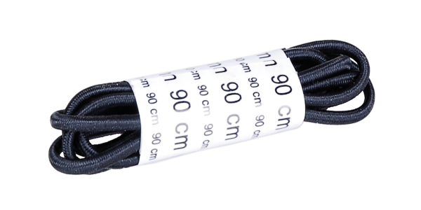 Elastische Schnürsenkel, Material: Nylon, Farbe: schwarz, Inhalt pro PE: 1 Paar, Länge: 900 mm, SB-verpackt