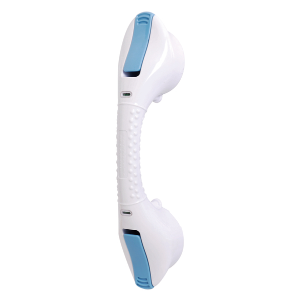 Handle, mobile, Material: plastic, colour: white, Handle-Ø: 32 mm, Total length: 420 mm, Distance from wall: 70 mm, Suction cup-Ø: 100 mm, Max. load capacity: 60 kg, Retail packaged