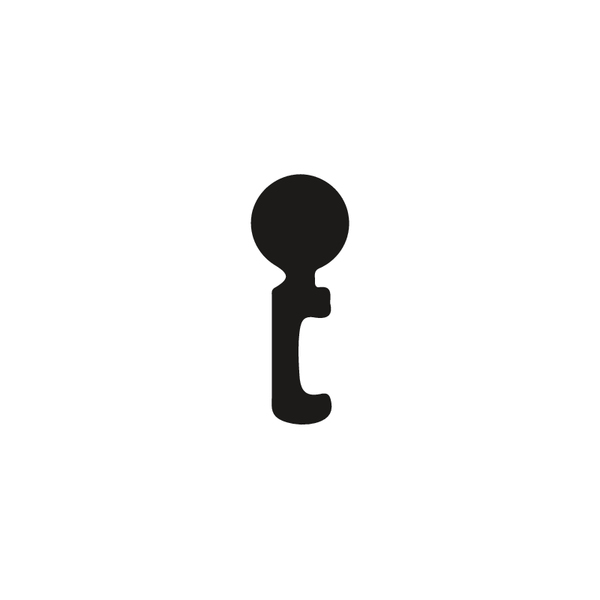 Schlüssel für Kastenschlösser, Material: Zinkdruckguss, Schweifung: 1 1 / 2