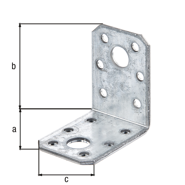 Winkelverbinder, Material: Stahl roh, Oberfläche: sendzimirverzinkt, mit CE-Kennzeichnung nach ETA-08/0165, Inhalt pro PE: 6 St., Tiefe: 50 mm, Höhe: 50 mm, Breite: 35 mm, Materialstärke: 2,50 mm, Anzahl Löcher: 2 / 12, Loch: Ø11 / Ø5 mm, im Großpack