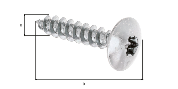 Śruba do drewna Maxi-Fix, materiał: stal surowa, powierzchnia: ocynkowana galwanicznie, pasywowana na niebiesko, w blistrze do zawieszenia, Zawartość J.sp.: 4 szt., Średnica: 6 mm, Długość: 30 mm, Opakowanie do sklepów samoobsługowych