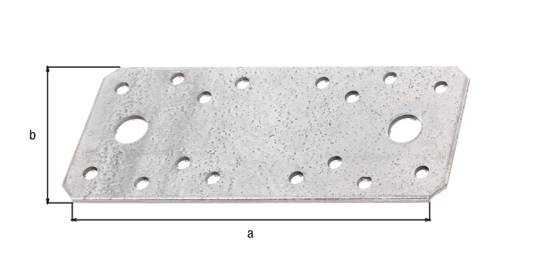 Flat connector, Material: raw steel, Surface: sendzimir galvanised, with CE marking in accordance with DIN EN 14545, Contents per PU: 15 Piece, Length: 133 mm, Width: 55 mm, Approval: Europ.Techn.Zul. EN14545:2008, Material thickness: 2.50 mm, No. of holes: 2 / 16, Hole: Ø11 / Ø5 mm, in bargain pack