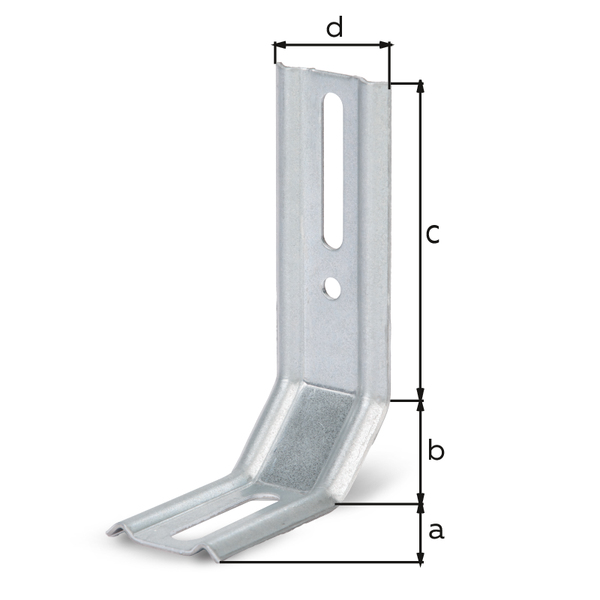 Verstellwinkel, geprägt, zweimal 45°-Winkel, Material: Stahl roh, Oberfläche: sendzimirverzinkt, Tiefe: 50 mm, Schenkel: 30 mm, Höhe: 80 mm, Breite: 32 mm, Materialstärke: 1,50 mm, Anzahl Löcher: 1 / 1 / 1, Loch: 8 x 40 / 6,5 x 40 / Ø5,5 mm, CutCase