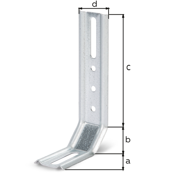 Équerre réglable 3 pans - 2 angles 45°, Matériau: Acier brut, Finition: galvanisée Sendzimir, Profondeur: 50 mm, Cuisse: 30 mm, Hauteur: 110 mm, Largeur: 32 mm, Épaisseur: 1,50 mm, Nombre de trous: 1 / 1 / 3, Trou: 8 x 40 / 6,5 x 40 / Ø5,5 mm, CutCase