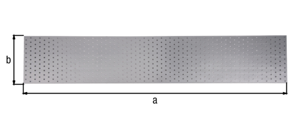 Lochplattenstreifen, Material: Stahl roh, Oberfläche: sendzimirverzinkt, mit CE-Kennzeichnung nach DIN EN 14545, Länge: 1200 mm, Breite: 220 mm, Zulassung: EN14545:2008, Materialstärke: 2,00 mm, Loch: Ø5 mm