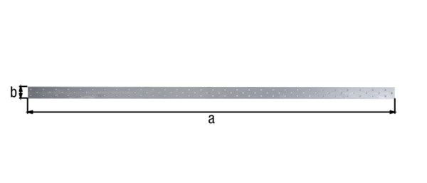 Lochplattenstreifen, Material: Stahl roh, Oberfläche: sendzimirverzinkt, mit CE-Kennzeichnung nach DIN EN 14545, Länge: 1200 mm, Breite: 40 mm, Zulassung: EN14545:2008, Materialstärke: 2,00 mm, Loch: Ø5 mm