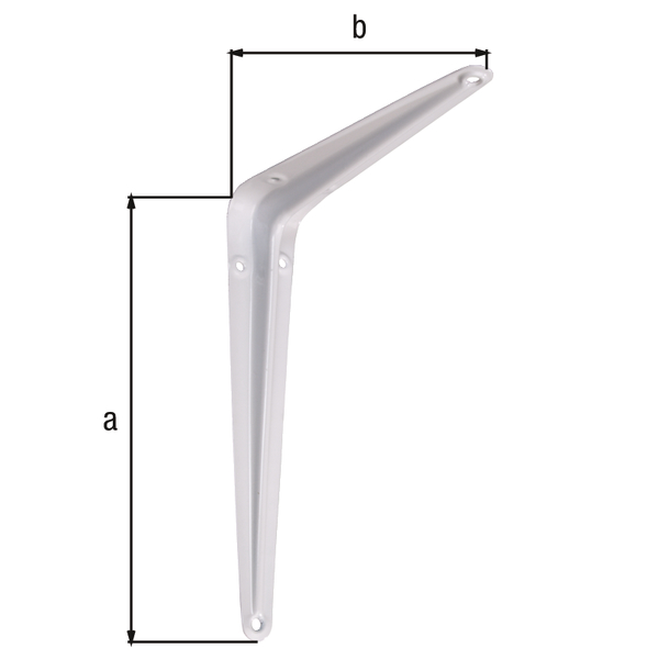Konsole, Material: Stahl, Oberfläche: weiß lackiert, Höhe: 200 mm, Tiefe: 150 mm, Belastung max.: 62 kg