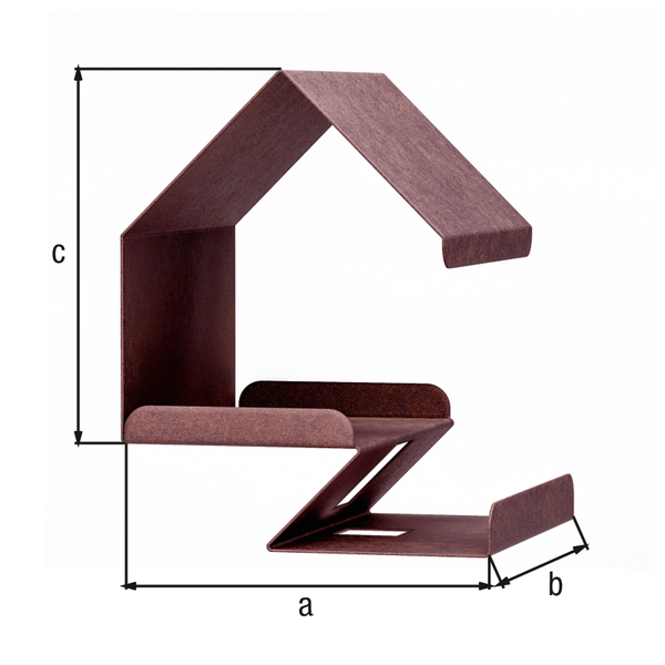 Gasthaus Kreativ, Material: Stahl, Oberfläche: rostbraun kunststoffbeschichtet, Länge: 150 mm, Breite: 150 mm, Höhe: 180 mm, Materialstärke: 0,75 mm, 15 Jahre Garantie gegen Durchrosten