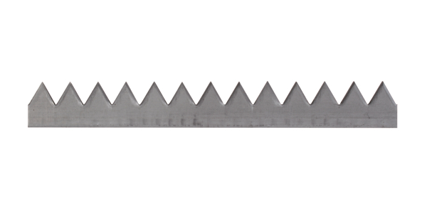 Зубчатая полоса,, Материал: Сталь, для приваривания, Длина: 2000 мм, Общая высота: 42 мм, Толщина материала: 3,00 мм