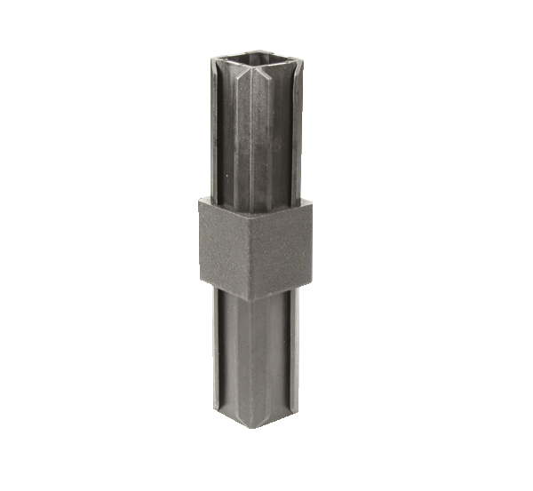XD-Rohrverbinder, gerade, Material: Polyamid 6, Farbe: schwarz, für Rohr: 30 x 30 x 2,0 mm
