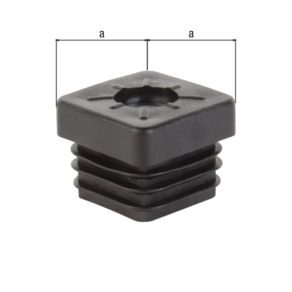 Bouchon fileté, Matériau: Plastique, couleur noir, Contenu par UV: 4 Pièce, Largeur: 25 mm, Filetage: M8, Emballé SB