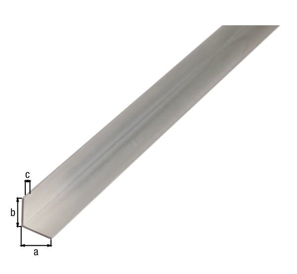 Profil BA kątowy, materiał: aluminium, powierzchnia: surowa, Szerokość: 35 mm, Wysokość: 35 mm, Grubość materiału: 1,5 mm, Wersja: równoramienna, Długość: 2600 mm