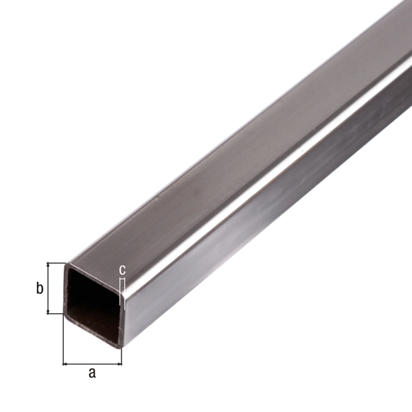 Vierkantrohr, Material: Stahl roh, kaltgewalzt, Breite: 30 mm, Höhe: 30 mm, Materialstärke: 1,5 mm, Länge: 1000 mm