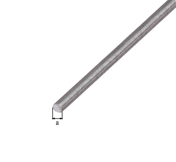 Round bar, Material: raw steel, drawn, Diameter: 4 mm, Length: 1000 mm
