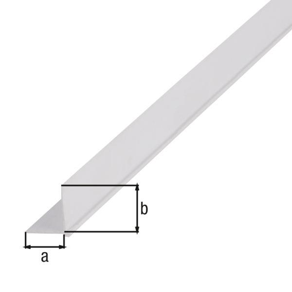 Baguette d'angle pour papier peint, Matériau: PVC, couleur : blanc, Largeur: 20 mm, Hauteur: 20 mm, Longueur: 2600 mm, Épaisseur: 1,00 mm
