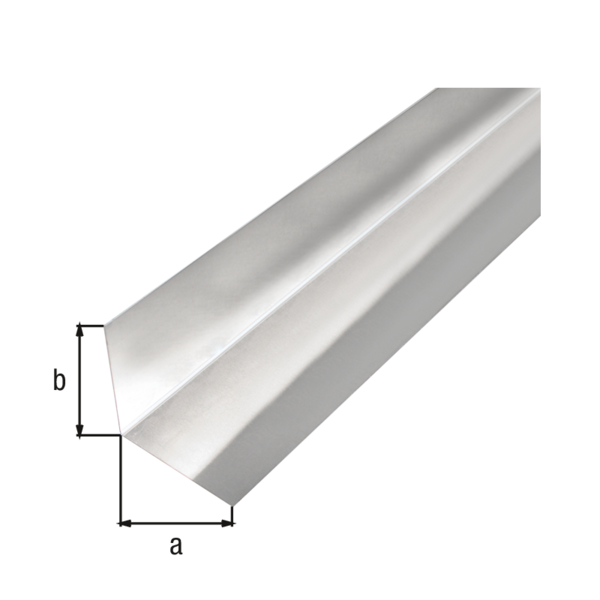 Tôle lisse coudée en L, Matériau: Aluminium, Finition: brute, Largeur: 50 mm, Hauteur: 50 mm, Longueur: 2000 mm, Pliure: 90 °, Épaisseur: 0,50 mm
