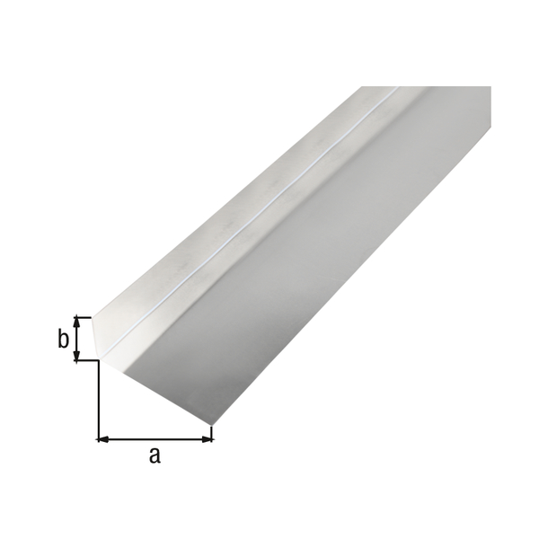 Tôle lisse coudée en L, Matériau: Aluminium, Finition: brute, Largeur: 68 mm, Hauteur: 30 mm, Longueur: 2000 mm, Pliure: 90 °, Épaisseur: 0,50 mm