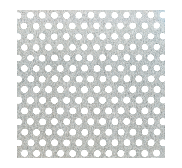 Perforated sheet, round holes, Material: Aluminium, Surface: untreated, Length: 1000 mm, Width: 120 mm, Distance from middle to middle of hole: 3.5 mm, Material thickness: 0.80 mm, Hole-Ø: 2 mm