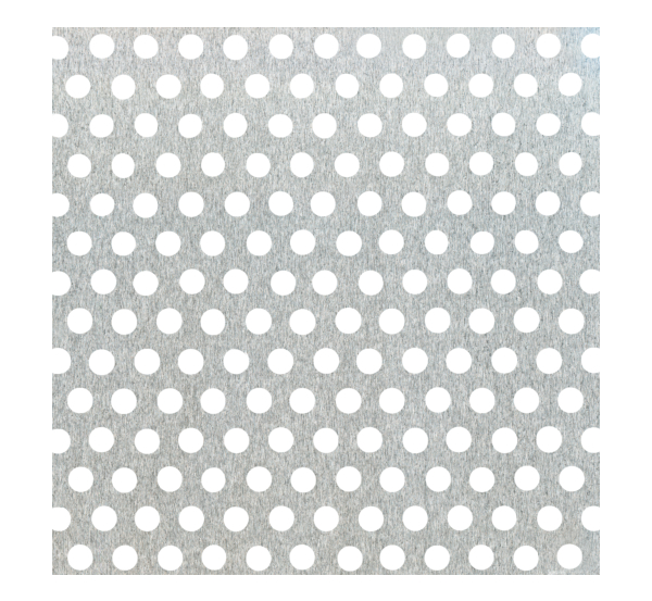 Perforated sheet, round holes, Material: Aluminium, Surface: untreated, Length: 1000 mm, Width: 300 mm, Distance from middle to middle of hole: 3.5 mm, Material thickness: 0.80 mm, Hole-Ø: 2 mm