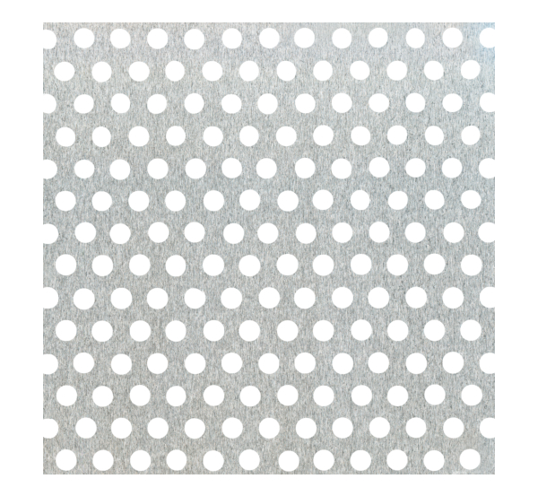 Blacha perforowana, perforacja okrągła, materiał: aluminium, powierzchnia: surowa, Długość: 1000 mm, Szerokość: 300 mm, Odstęp pomiędzy środkami otworów: 3,5 mm, Grubość materiału: 0,80 mm