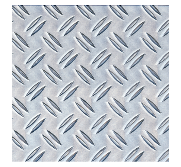 Blacha strukturalna, przetłoczenie ryflowane, materiał: aluminium, powierzchnia: surowa, Długość: 1000 mm, Szerokość: 300 mm, Grubość materiału: 1,50 mm
