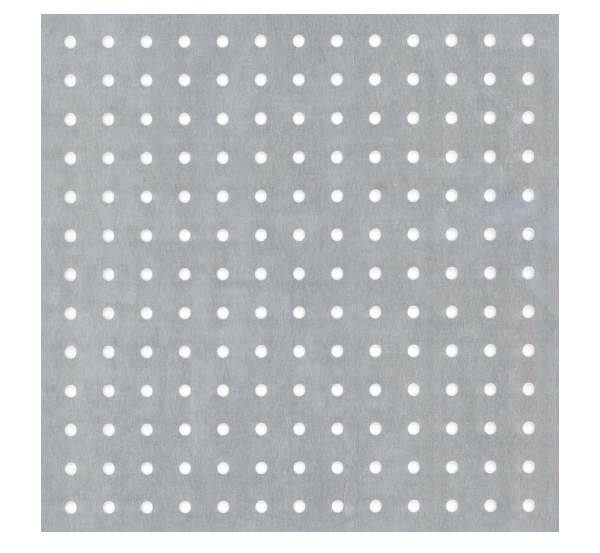 Perforated sheet, round holes, Material: Aluminium, Surface: untreated, Length: 1000 mm, Width: 120 mm, Distance from middle to middle of hole: 15 mm, Material thickness: 1.50 mm, Hole-Ø: 4.5 mm