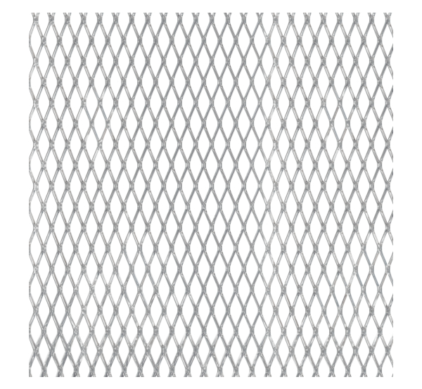 Expanded metal sheet, Material: Aluminium, Surface: silver anodised, Mesh length: 10.3 mm, Mesh width: 5 mm, Flitch plate width: 1 mm, Length: 1000 mm, Width: 300 mm, Material thickness: 1.60 mm