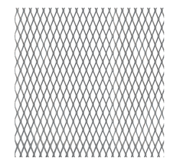 Expanded metal sheet, Material: raw steel, Mesh length: 16 mm, Mesh width: 8 mm, Flitch plate width: 1.5 mm, Length: 500 mm, Width: 250 mm, Material thickness: 2.80 mm