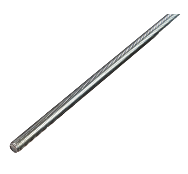 Threaded bar, Material: raw steel, Surface: blue galvanised, Length: 1000 mm, Thread: M3