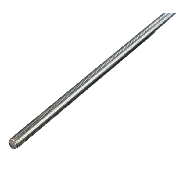 Threaded bar, Material: raw steel, Surface: blue galvanised, Length: 1000 mm, Thread: M8
