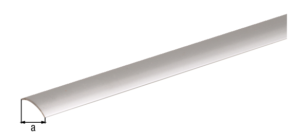 Profil przejściowy, materiał: aluminium, powierzchnia: anodowana srebrna, Szerokość: 30 mm, Długość: 900 mm, Grubość materiału: 1,60 mm