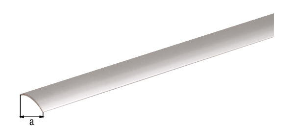 Transition profile, Material: Aluminium, Surface: silver anodised, Width: 30 mm, Length: 900 mm, Material thickness: 1.60 mm