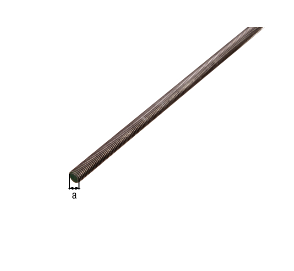 Threaded bar, Material: stainless steel, Length: 1000 mm, Thread: M6