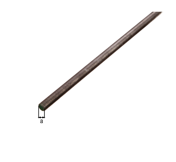 Threaded bar, Material: stainless steel, Length: 1000 mm, Thread: M8