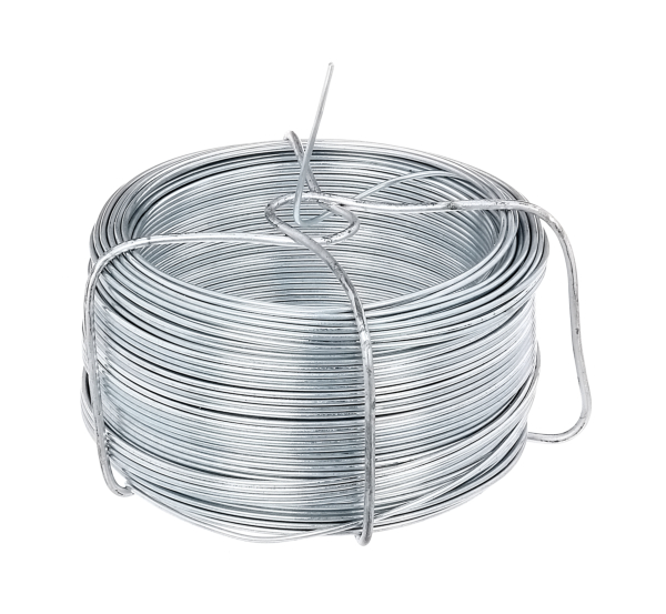 Wire coil, Material: raw steel, Surface: galvanised, Length: 50 m, Wire Ø: 1.3 mm, 15-year warranty against rusting through