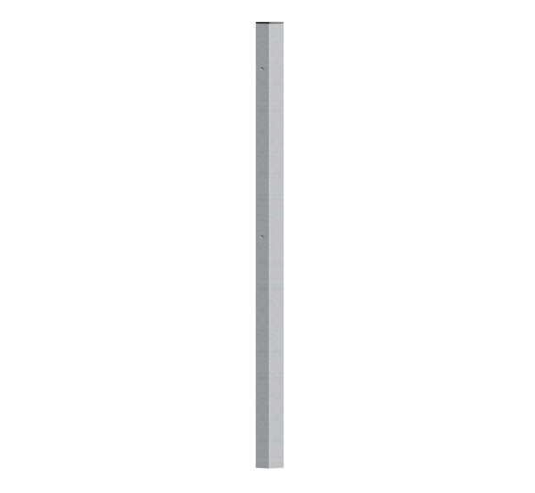 Hook post for single gates Madrid, Material: raw steel, Surface: hot-dip galvanised passivated, for setting in concrete, Length: 1500 mm, Gate height: 1000 mm, Post thickness: 60 x 60 mm, 15-year warranty against rusting through