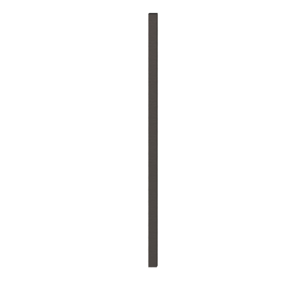 Zaunpfosten Madrid, Material: Stahl roh, Oberfläche: feuerverzinkt, anthrazit-metallic kunststoffbeschichtet, zum Aufschrauben, Länge: 549 mm, Bodenplatte Pfosten: 100 x 100 mm, Feldhöhe: 495 mm, Pfostenstärke: 40 x 40 mm, Abstand Mitte - Mitte Loch: 70 mm, Anzahl Löcher: 4, Loch: Ø11 mm, 15 Jahre Garantie gegen Durchrosten