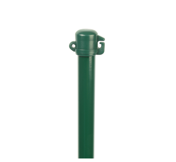 Universal bar, flat surface, Material: raw steel, Surface: zinc phosphate plated, green powder-coated RAL 6005, Length: 2000 mm, Post dia.: 16 mm, 10-year warranty against rusting through