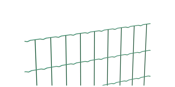 Ornamental grille Deco, Material: raw steel, Surface: galvanised, green powder-coated, Contents per PU: 10 m, Length: 10 m, Height: 610 mm, Mesh width: 50 x 100 mm, Wire Ø: 2.2 mm, 15-year warranty against rusting through