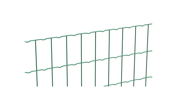 Ziergitter Deco, Material: Stahl roh, Oberfläche: verzinkt, grün kunststoffbeschichtet, Inhalt pro PE: 10 m, Länge: 10 m, Höhe: 610 mm, Maschenweite: 50 x 100 mm, Draht-Ø: 2,2 mm, 15 Jahre Garantie gegen Durchrosten