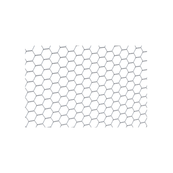 Hexagonal mesh, Material: raw steel, Surface: galvanised, Contents per PU: 10 m, Length: 10 m, Height: 500 mm, Wire Ø: 0.7 mm, 15-year warranty against rusting through