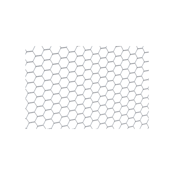 Sechseckgeflecht, Material: Stahl roh, Oberfläche: verzinkt, Inhalt pro PE: 10 m, Länge: 10 m, Höhe: 500 mm, Draht-Ø: 0,7 mm, 15 Jahre Garantie gegen Durchrosten