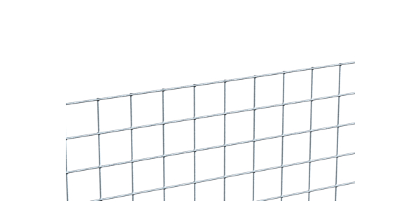 Welded mesh, Material: raw steel, Surface: galvanised, Contents per PU: 5 m, Length: 5 m, Height: 500 mm, Mesh width: 12.7 x 12.7 mm, Wire Ø: 1 mm, 10-year warranty against rusting through