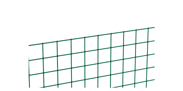 Schweißgitter, Material: Stahl roh, Oberfläche: verzinkt, grün kunststoffbeschichtet, Inhalt pro PE: 5 m, Länge: 5 m, Höhe: 1000 mm, Maschenweite: 12,7 x 12,7 mm, Draht-Ø: 1 mm, 10 Jahre Garantie gegen Durchrosten