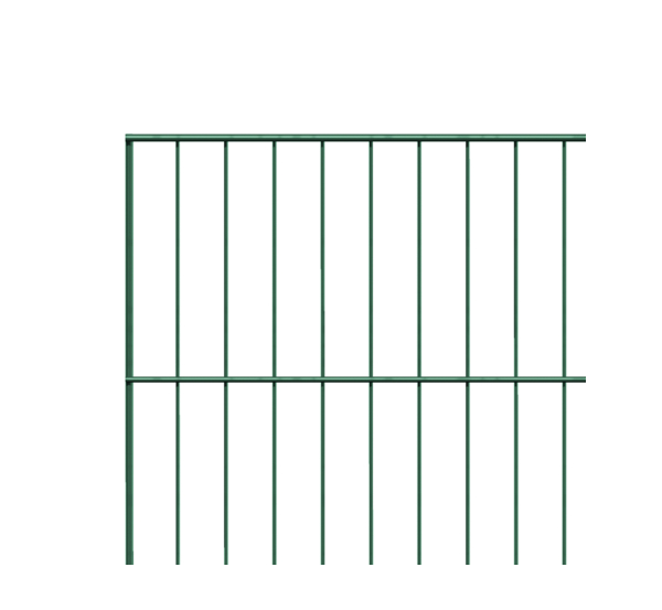 Single bar grating panel Garden, type 8/6/4, Material: raw steel, Surface: galvanised, green powder-coated RAL 6005, Width: 2000 mm, Height: 750 mm, Mesh width: 50 x 250 mm, 15-year warranty against rusting through
