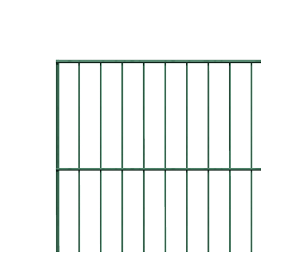 Single bar grating panel Garden, type 8/6/4, Material: raw steel, Surface: galvanised, green powder-coated RAL 6005, Width: 2000 mm, Height: 750 mm, Mesh width: 50 x 250 mm, 15-year warranty against rusting through